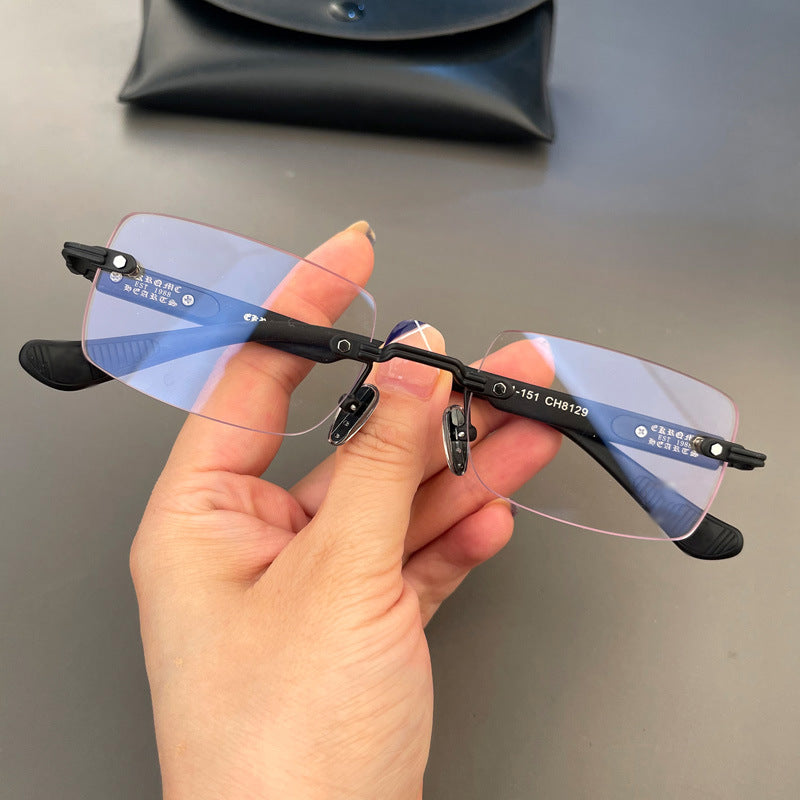 Retro perforated  fashionable and versatile flat lens