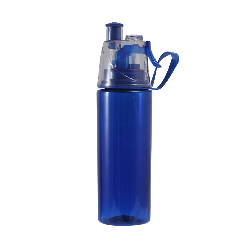 Plastic spray water bottle