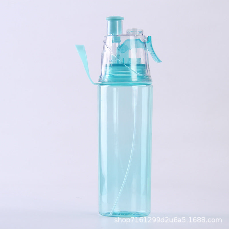 Plastic spray water bottle
