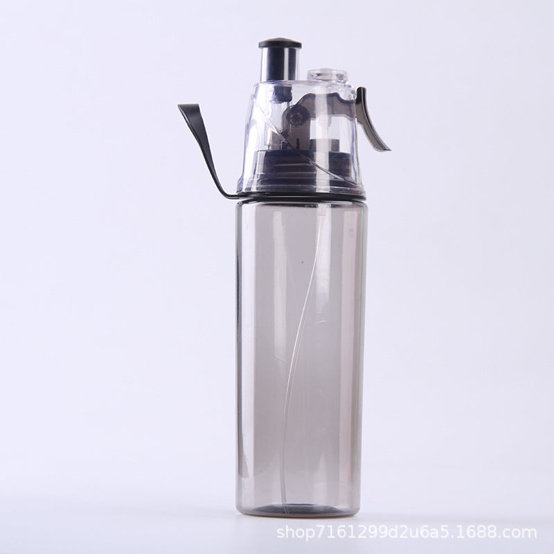 Plastic spray water bottle