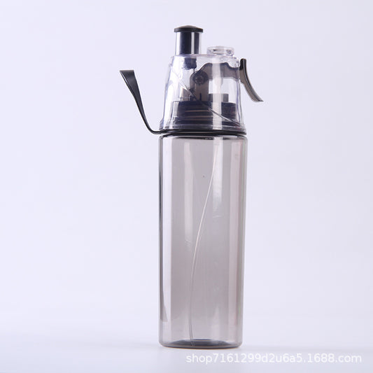 Plastic spray water bottle